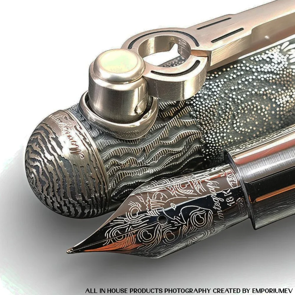Montegrappa Alchemist Silver Air Medium Nib Fountain Pen 0050